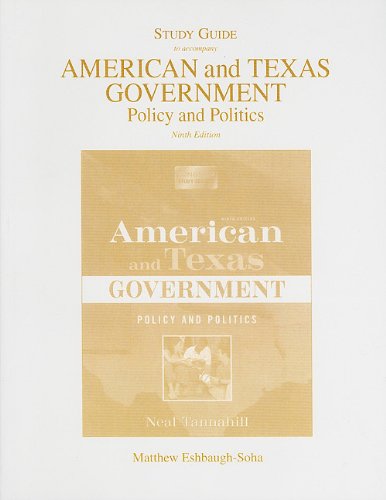 Book Study Guide for American/American and Texas Government: Policy and Politics free