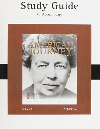 Book Study Guide for The American Journey: Teaching and Learning Classroom Edition, (Combined Volume and Volume 2) free