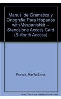 Book Manual de Gramatica y ortografía para Hispanos / Handbook of Grammar and Spelling for Hispanics + MySpanishKit Standalone Access Card, 6-month Access (Spanish Edition) free