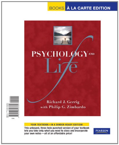 Book Psychology and Life, Books a la Carte Edition (19th Edition) free