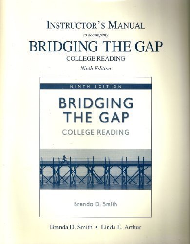 Book 9th Edition - Bridging The Gap College Reading free
