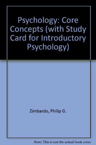 Book Psychology: Core Concepts (with Study Card For Introductory Psychology) (5th Edition) free