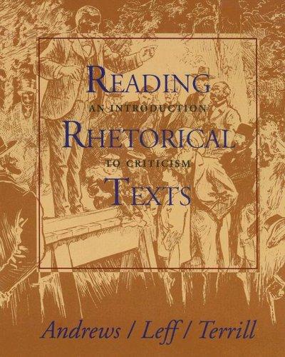 Book Reading Rhetoric Texts: An Introduction to Criticism free