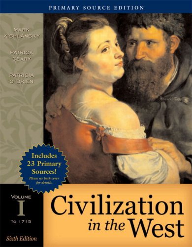 Book Civilization in the West, Volume I (to 1715), Primary Source Edition (with Study Card) (6th Edition) free
