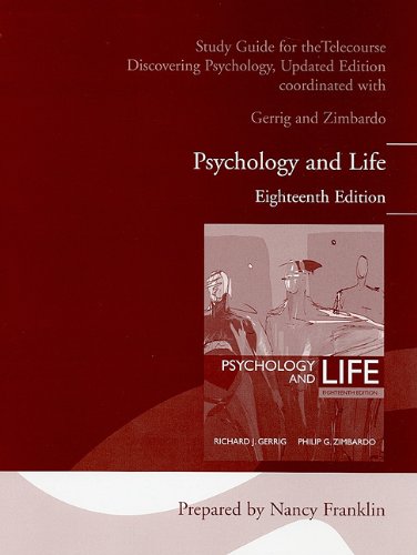 Book Telecourse Study Guide for Psychology and Life (all editions) free