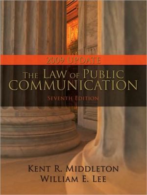 Book Law of Public Communication, 2009 Update Edition, The (7th Edition) free