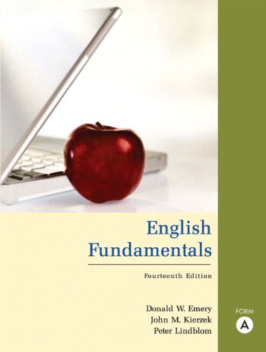 Book English Fundamentals, Form A (with MyWritingLab) (14th Edition) free