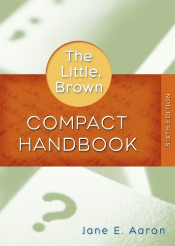 Book Little, Brown Compact Handbook (with What Every Student Should Know About Using A Handbook) Value Pack (includes Exercise Book For The Little, Brown ... & Mycomplab With E-book -- Student Access  ) free