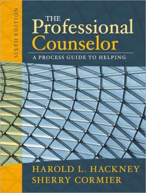 Book The Professional Counselor: A Process Guide to Helping free