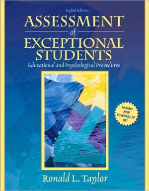Book Assessment of Exceptional Students: Educational and Psychological Procedures (8th Edition) free