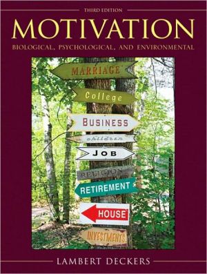 Book Motivation: Biological, Psychological, and Environmental (3rd Edition) free