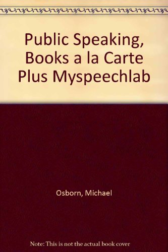 Book Public Speaking, Books a la Carte Plus MySpeechLab (8th Edition) free