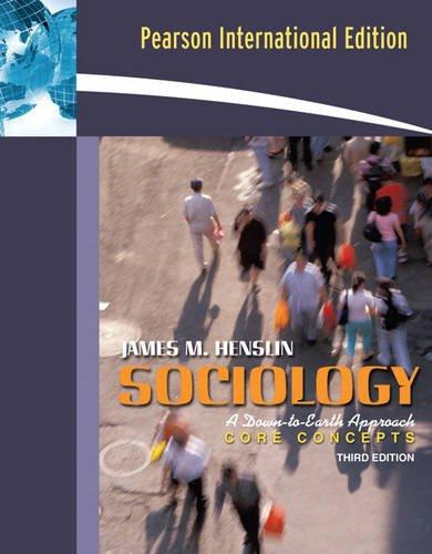 Book Sociology: A Down-to-earth Approach, Core Concepts free