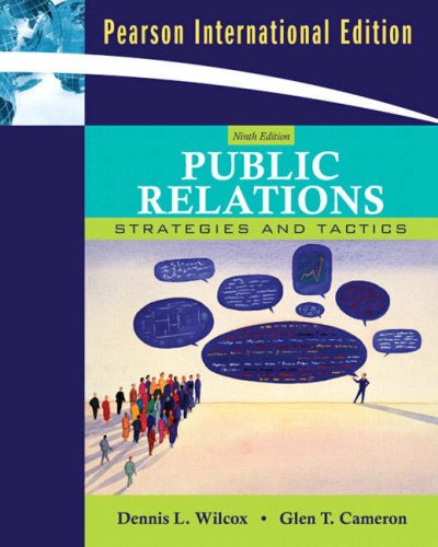Book Public Relations: Strategies And Tactics (9th International Edition) free