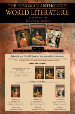 Book Longman Anthology of World Literature, Volume II (D,E,F), The: The Seventeenth and Eighteen Centuries, The Nineteenth Century, and The Twentieth Century free