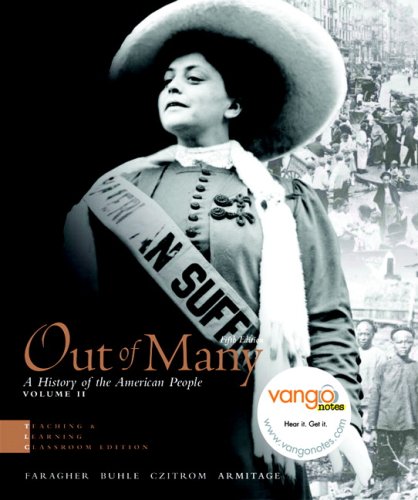 Book Out Of Many, Teaching And Learning Classroom Edition, Volume 2 Value Package (includes Primary Source: Documents In U.s. History Volume Ii) (5th Edition) free