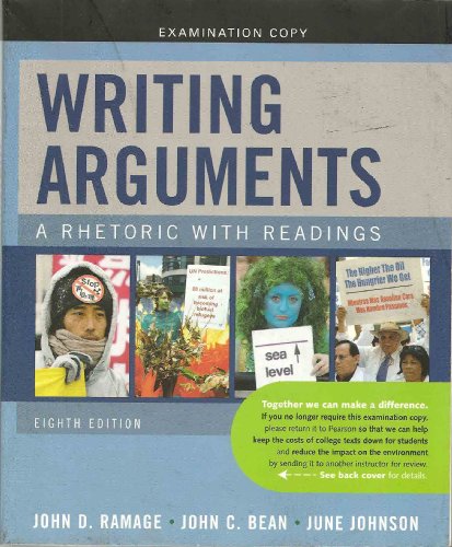 Book Writing Arguments: A Rhetoric with Readings (Examination Copy) free