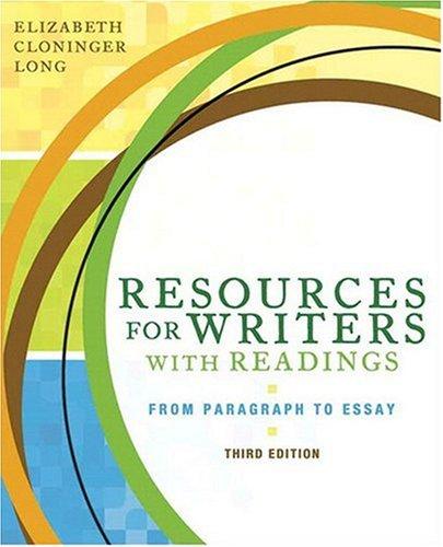Book Resources for Writers with Readings (with MyWritingLab Student Access Code Card) (3rd Edition) free