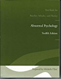 Book Test Bank For Abnormal Psychology 14th Edition - Butcher, Mineka, & Hooley free