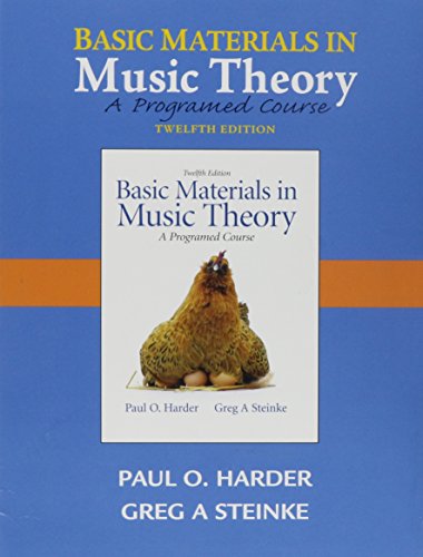 Book Audio CD for Basic Materials in Music Theory: A Programmed Approach free