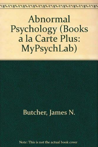 Book Abnormal Psychology, Books A La Carte Plus Mypsychlab (14th Edition) free