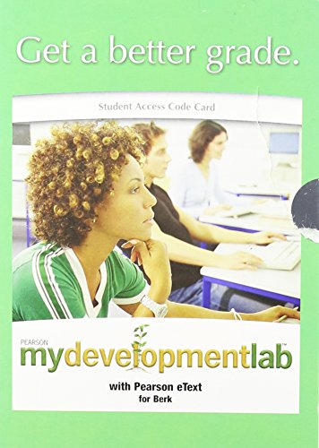 Book My Development Lab (Access Code & Pearson eText for Berk) free