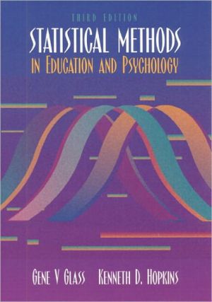 Book Statistical Methods in Education and Psychology free
