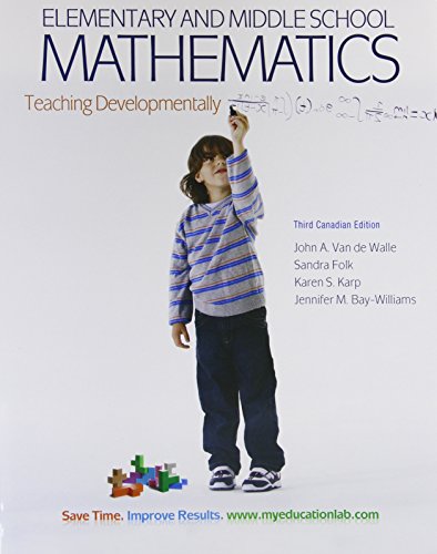 Book Elementary and Middle School Mathematics: Teaching Developmentally, Third Canadian Edition (3rd Edition) free