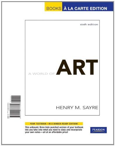 Book A World of Art: Books a La Carte Edition free