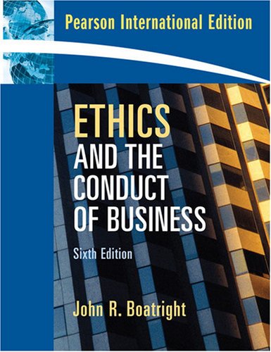 Book Ethics and the Conduct of Business free