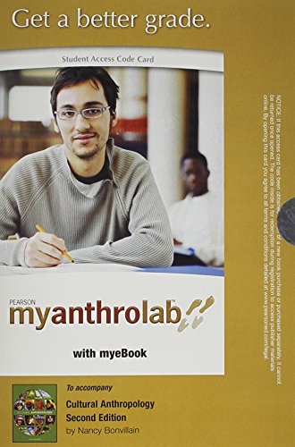 Book Myanthrolab With Pearson Etext -- Standalone Access Card -- For Cultural Anthropology  (2nd Edition) free