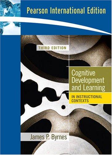 Book Cognitive Development And Learning In Instructional Contexts (pearson International Edition) free