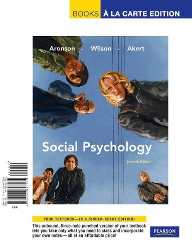 Book Social Psychology: Books a La Carte Edition free