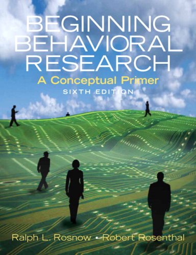 Book Beginning Behavioral Research: A Conceptual Primer- (value Pack W/mysearchlab) (6th Edition) free