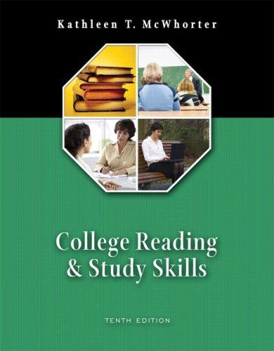 Book College Reading And Study Skills (with Myreadinglab Student Access Code Card) (10th Edition) free