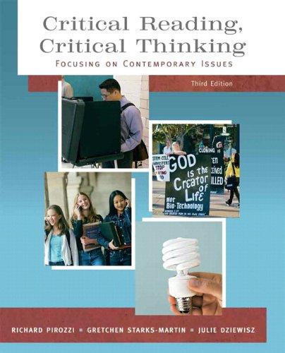 Book Critical Reading Critical Thinking: Focusing on Contemporary Issues (with MyReadingLab Student Access Code Card) (3rd Edition) free