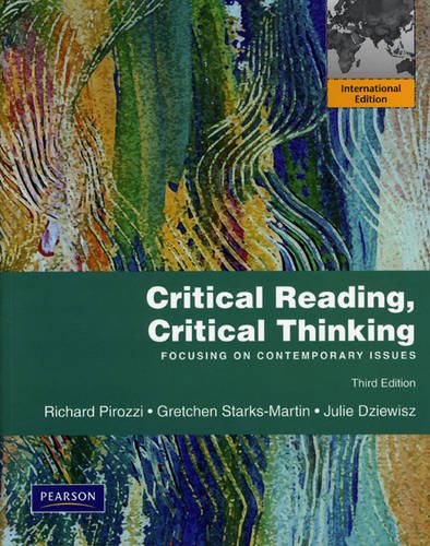 Book Critical Reading Critical Thinking: Focusing on Contemporary Issues free