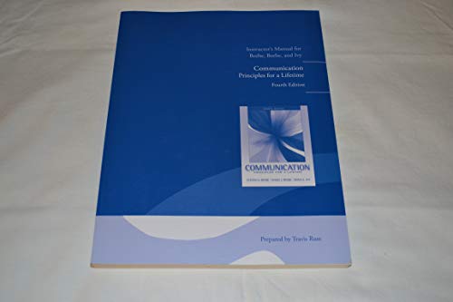 Book Instructor's Manual for Beebe, Beebe, and Ivy Communication Principles for a Lifetime free