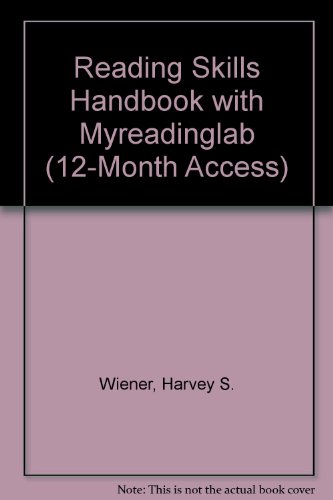 Book Reading Skills Handbook With Myreadinglab (12-month Access) (9th Edition) free
