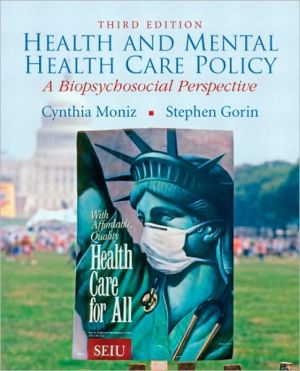 Book Health and Mental Health Care Policy free