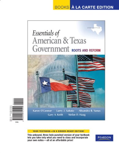 Book Essentials Of American & Texas Government: Continuity And Change, 2009 Edition, Books A La Carte Edition (3rd Edition) free