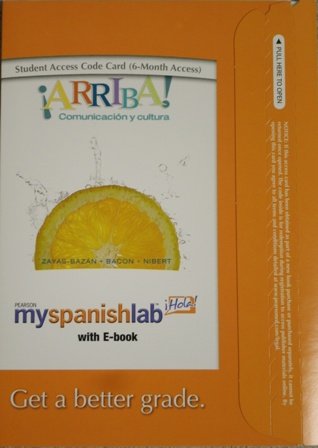 Book Myspanishlab -- Access Card -- For Arriba! Comunicación Y Cultura (6-month Access) (5th Edition) free