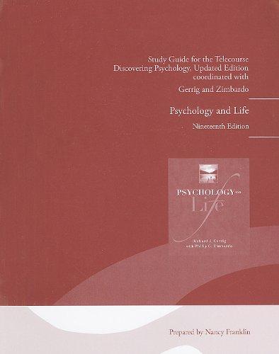 Book Telecourse Study Guide for Psychology and Life free