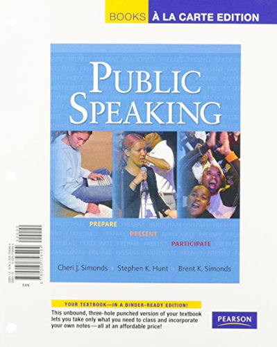 Book Public Speaking: Prepare, Present, Participate, Books a la Carte Plus MySpeechLab free