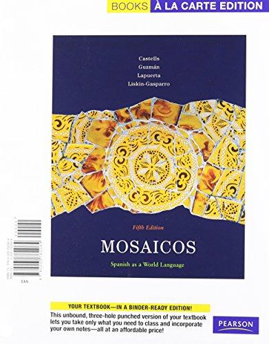 Book Mosaicos: Spanish As a World Language (Spanish and English Edition) free