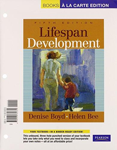 Book Lifespan Development: Books a La Carte free