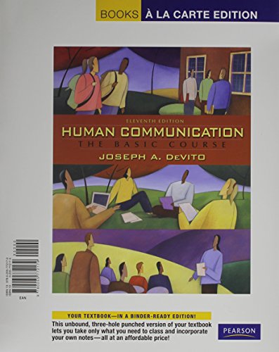 Book Human Communication: The Basic Course, Books a La Carte free