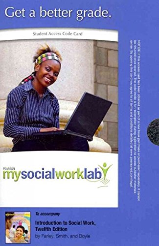 Book MySocialWorkLab without Pearson eText -- Standalone Access Card -- for Introduction to Social Work (12th Edition) free