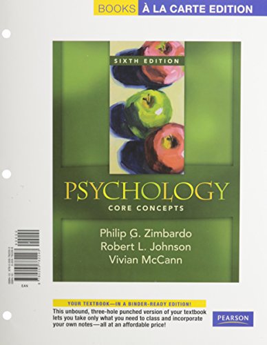 Book Psychology: Core Concepts, Books A La Carte Plus Mypsychlab Pegasus (6th Edition) free
