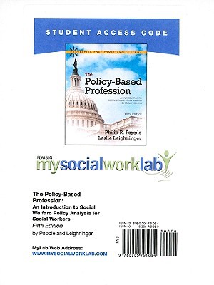 Book MySocialWorkLab without Pearson eText -- Standalone Access Card -- for The Policy-Based Profession (5th Edition) (Mysocialworklab (Access Codes)) free